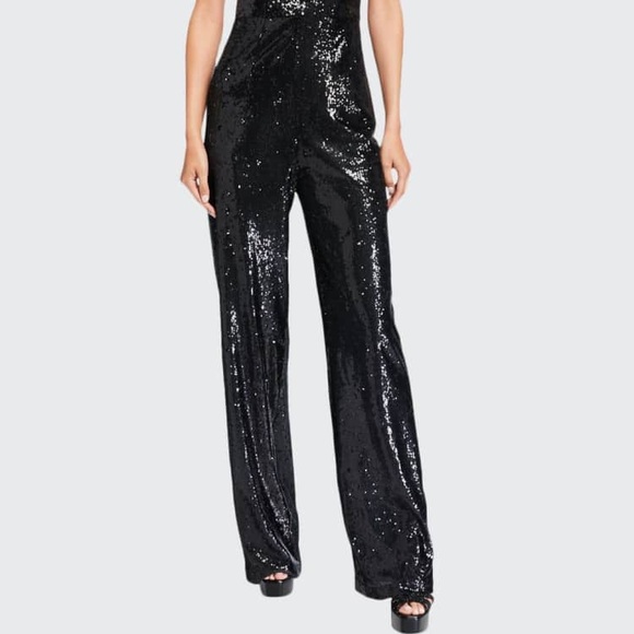 Cinq a Sept- ‘Shelby’ Black Sequin Pantsuit - Picture 8 of 15